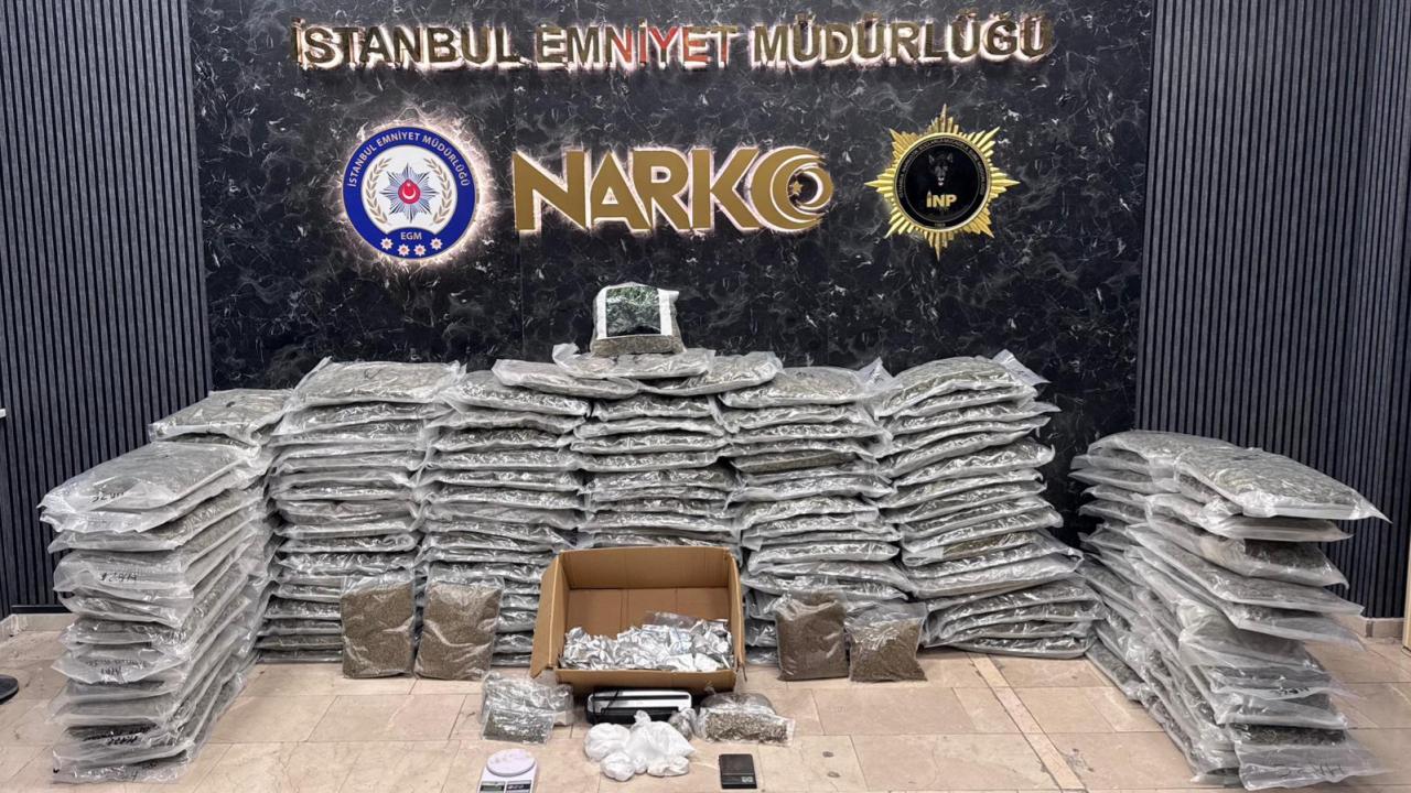 İstanbul’da yaklaşık 176 kilogram uyuşturucu ele geçirildi