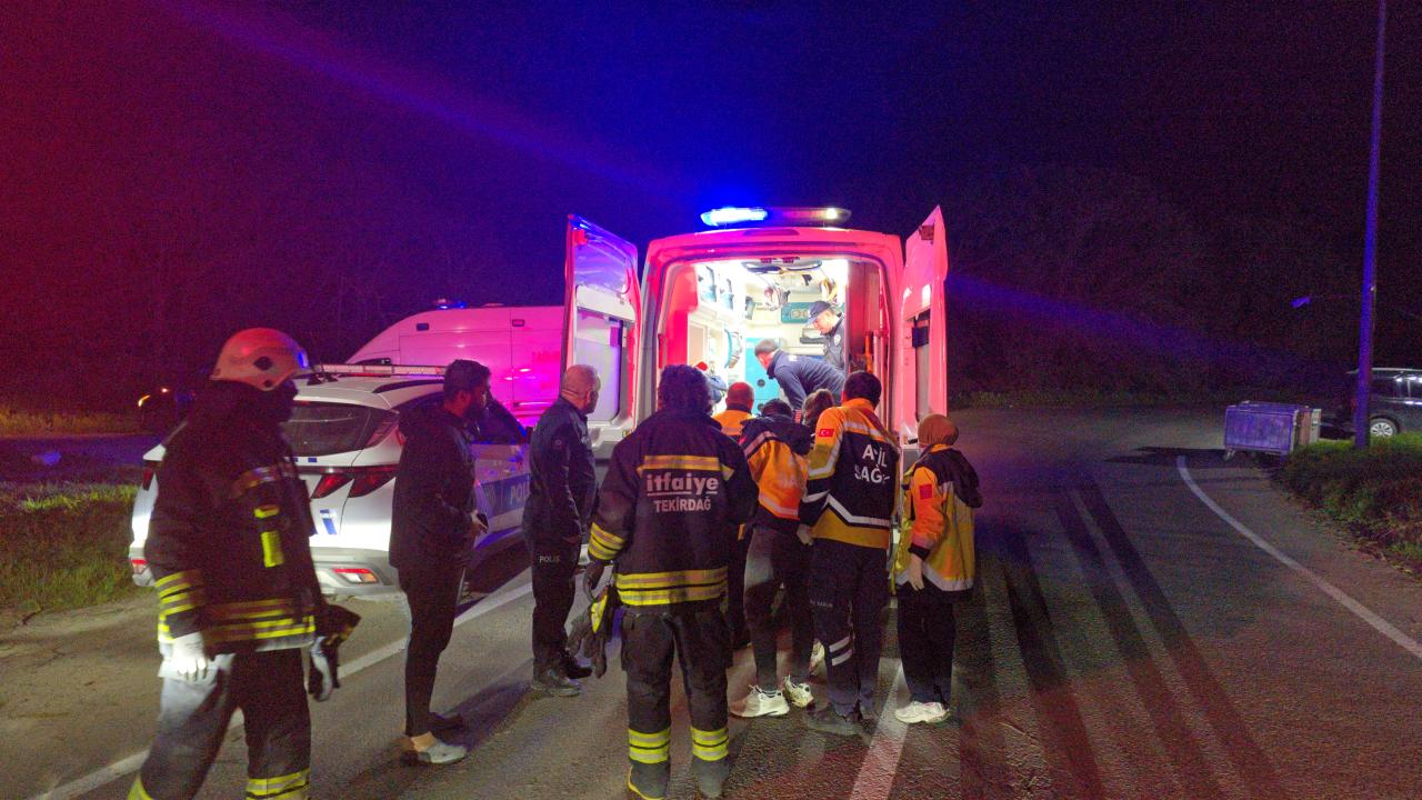 Tekirdağ’da otomobil devrildi: 1 ölü