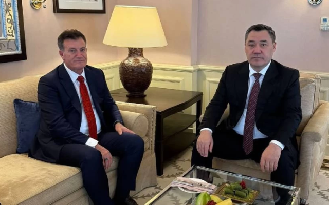 Erhan Arıklı, Kırgızistan Cumhurbaşkanı Sadır Caparov ile Ankara’da görüştü